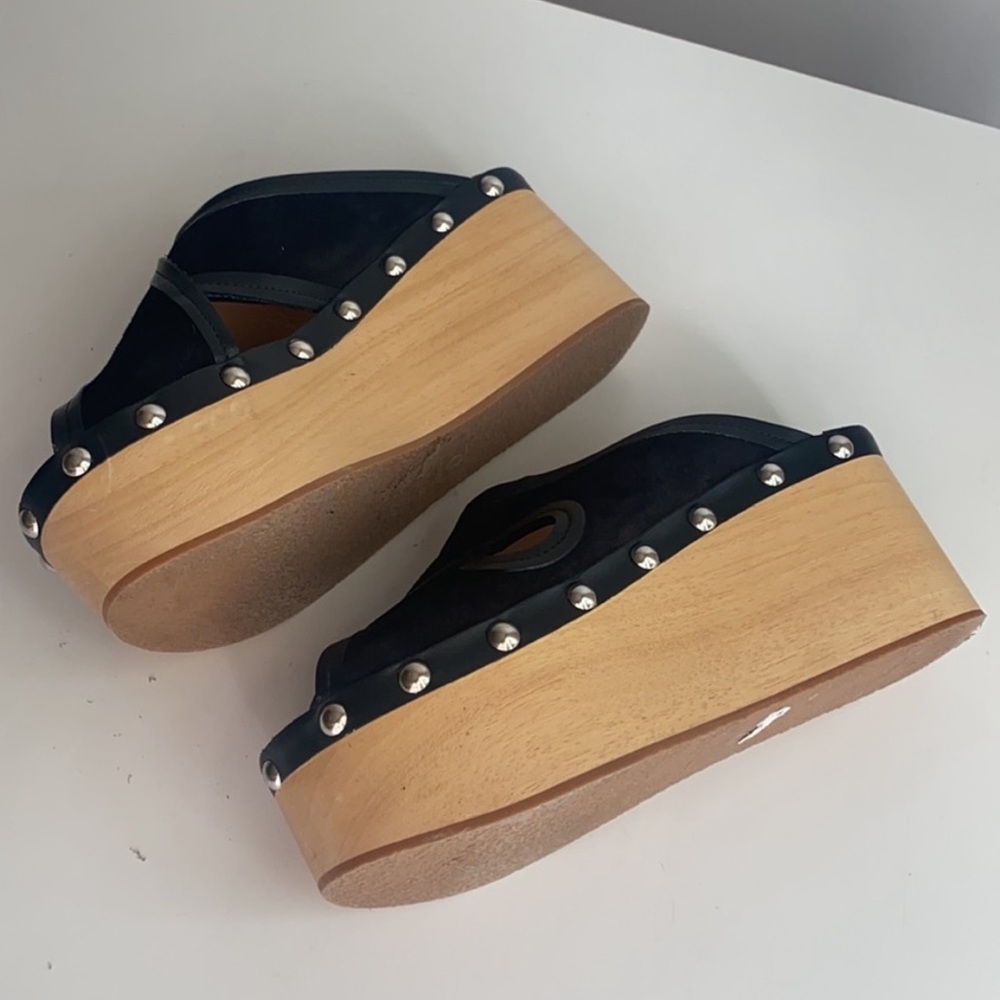 Isabel Marant black Sandal Clog shoes 6.5 euro 37